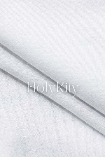 Hopeful Graphic Rolled Cuff Knot Hem T-Shirt