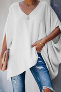 Casual Solid V Neck T-Shirts(5 Colors)