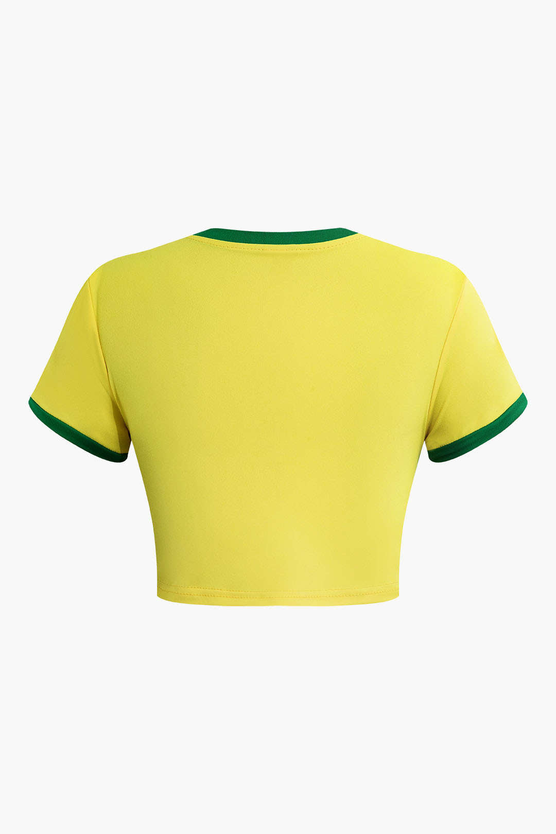 Jamaica One Love Yellow Graphic Crop Top