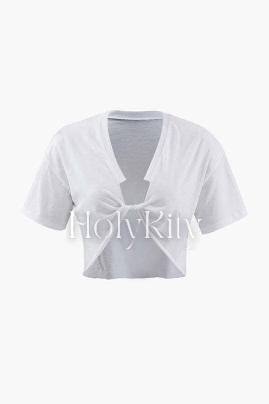 Twist Crop T-Shirt
