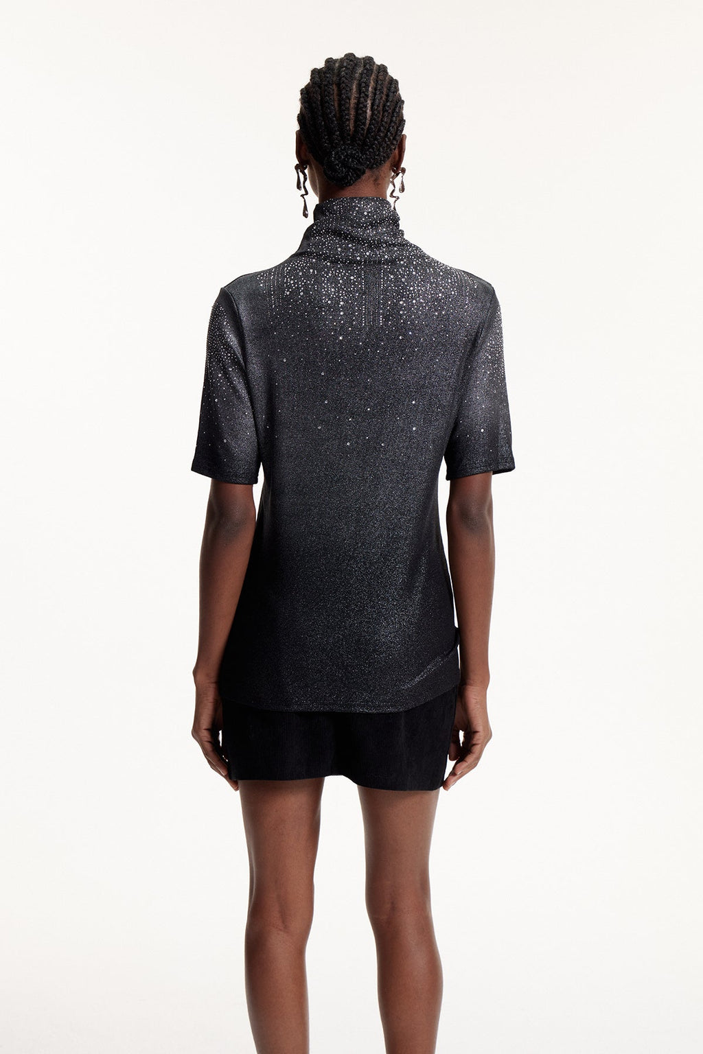 Elvi Glitter Rhinestone T Shirt