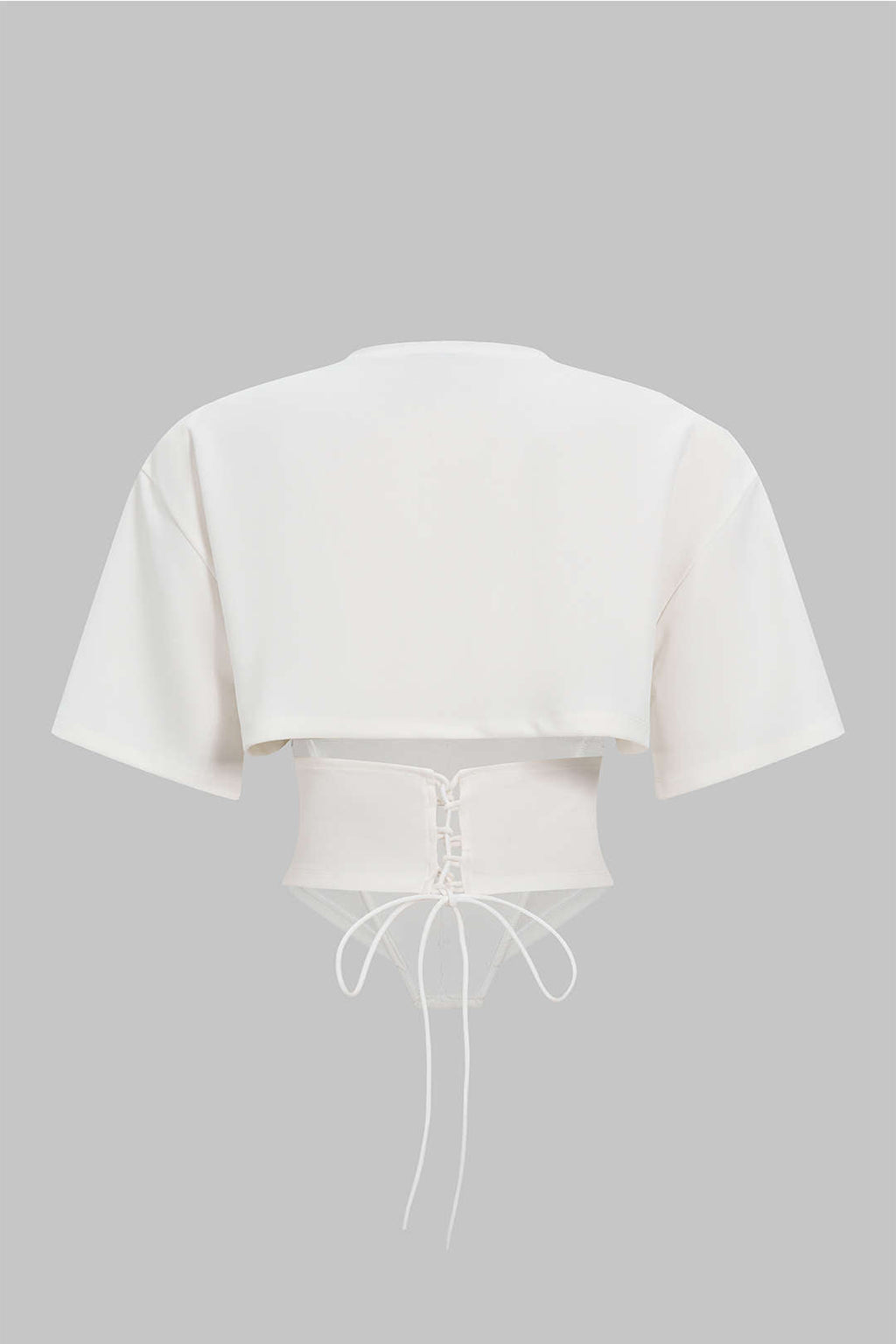 Corset Waist Short Sleeve T-Shirt