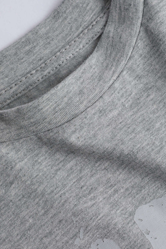 Love Rolled Sleeve Knot Hem T-Shirt